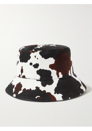 Burberry - Cow-Print Cotton-Twill Bucket Hat - Men - White - M
