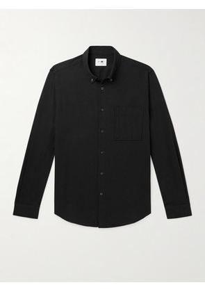 NN07 - Arne Slim-Fit Button-Down Collar Cotton-Twill Shirt - Men - Black - S