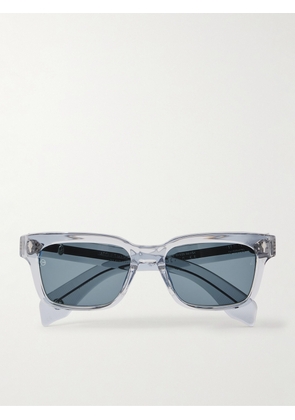 Jacques Marie Mage - Diamond Cross Ranch Molino 55 Square-Frame Acetate and Silver-Tone Sunglasses - Men - Blue