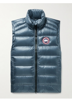 Canada Goose - Crofton Slim-Fit Quilted Recycled Nylon-Ripstop Down Gilet - Men - Blue - XS