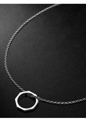 EÉRA - White Gold Chain Necklace - Men - White