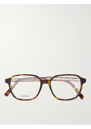 Dior Eyewear - InDiorO S3I Square-Frame Tortoiseshell Acetate Optical Glasses - Men - Brown