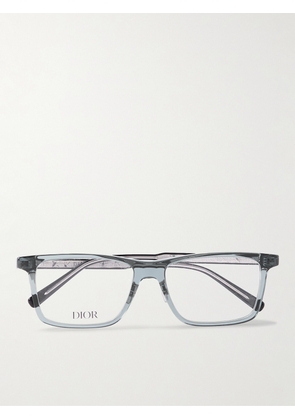 Dior Eyewear - InDiorO S4F Square-Frame Acetate Optical Glasses - Men - Gray