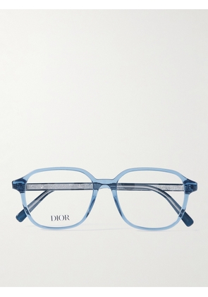 Dior Eyewear - InDiorO S3I Square-Frame Acetate Optical Glasses - Men - Blue