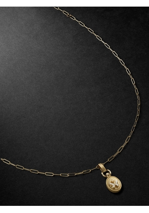 Foundrae - Mini Reverie Crest Gold Diamond Necklace - Men - Gold