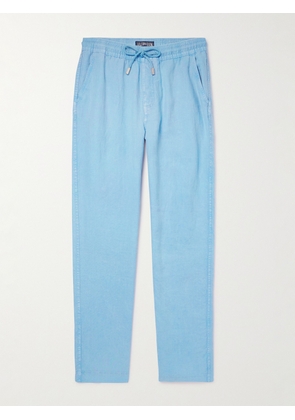 Vilebrequin - Pacha Straight-Leg Linen Drawstring Trousers - Men - Blue - S