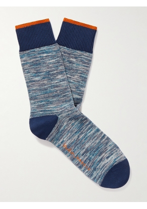 Nudie Jeans - Rasmusson Organic Cotton-Blend Socks - Men - Blue