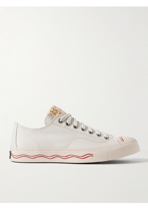 Visvim - Seeger Leather and Rubber-Trimmed Canvas Sneakers - Men - White - US 8