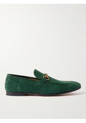 Gucci - Jordaan Horsebit Suede Loafers - Men - Green - UK 7