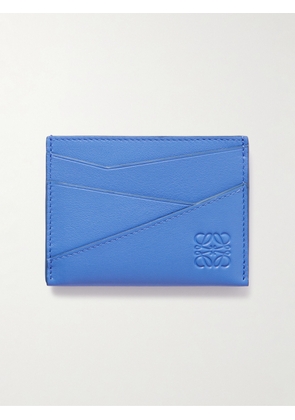 LOEWE - Puzzle Logo-Debossed Leather Cardholder - Men - Blue