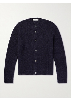 Our Legacy - Opa Brushed Ribbed-Knit Cardigan - Men - Blue - IT 46