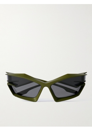 Givenchy - Injected Cat-Eye Acetate Sunglasses - Men - Green