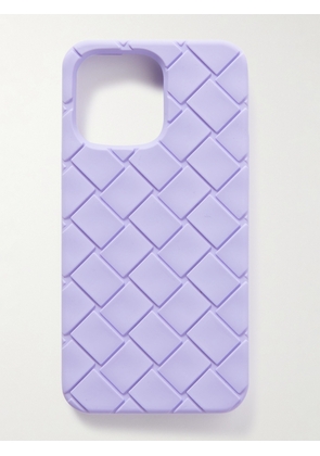 Bottega Veneta - Intrecciato Rubber iPhone 14 Pro Max Case - Men - Purple