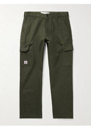 Randy's Garments - Straight-Leg Logo-Appliquéd Cotton-Twill Cargo Trousers - Men - Green - UK/US 30