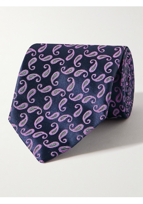 Charvet - 8.5cm Paisley-Jacquard Silk Tie - Men - Purple
