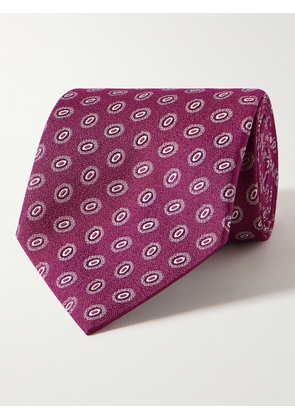 Charvet - 8.5cm Silk-Jacquard Tie - Men - Pink