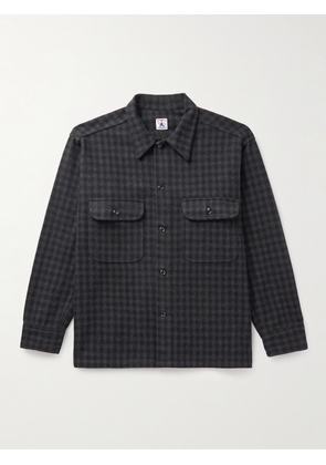 Randy's Garments - Checked Wool-Flannel Overshirt - Men - Gray - S