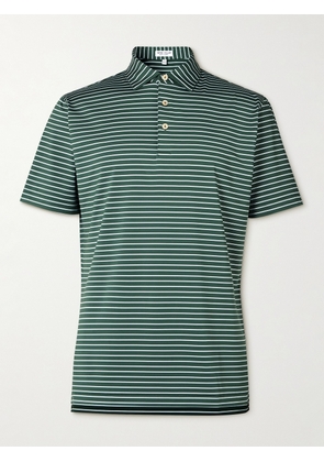 Peter Millar - Drum Striped Tech-Jersey Golf Polo Shirt - Men - Green - S