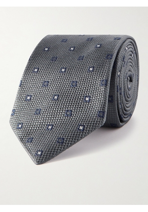 Brunello Cucinelli - 8cm Silk-Jacquard Tie - Men - Gray