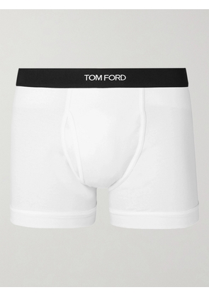 TOM FORD - Stretch-Cotton Boxer Briefs - Men - White - S