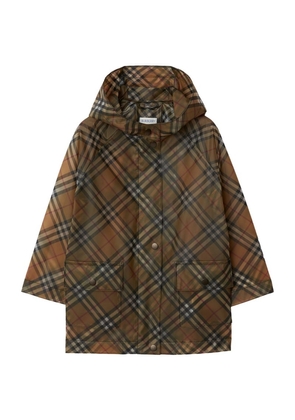 Burberry Kids Hooded Check Parka (3-14 Years)