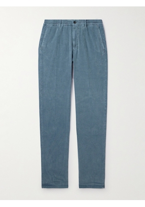 Incotex - Straight-Leg Cotton-Blend Corduory Trousers - Men - Blue - UK/US 29