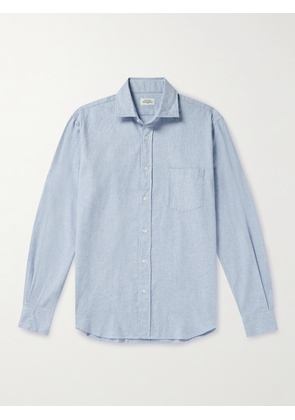 Hartford - Paul Cotton-Flannel Shirt - Men - Blue - S