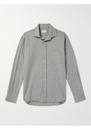 Hartford - Paul Cotton-Flannel Shirt - Men - Gray - S
