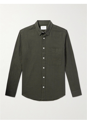 NN07 - Cohen 5972 Button-Down Collar Cotton-Twill Shirt - Men - Green - S