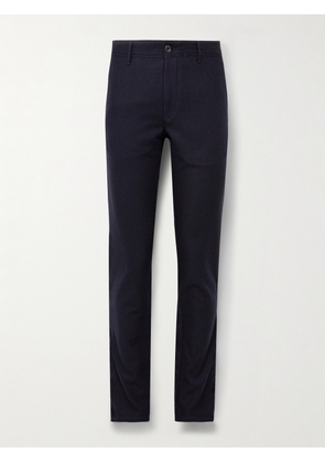 Incotex - Tapered Virgin Wool-Blend Felt Trousers - Men - Blue - UK/US 29