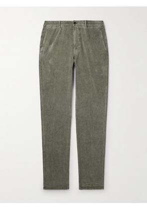 Incotex - Straight-Leg Cotton-Blend Corduory Trousers - Men - Green - UK/US 29