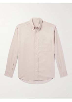 Kaptain Sunshine - Button-Down Collar Cotton-Corduroy Shirt - Men - Neutrals - 36