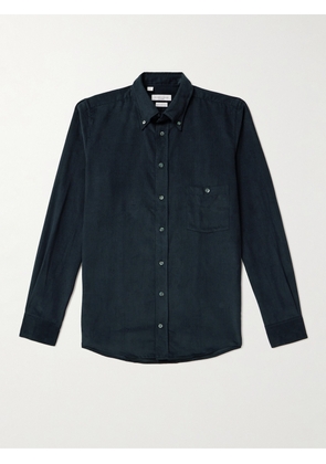Richard James - Button-Down Collar Cotton-Corduroy Shirt - Men - Blue - UK/US 15