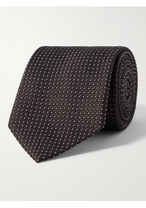 Richard James - 8.5cm Polka Dot Silk-Jacquard Tie - Men - Brown