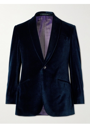 Richard James - Slim-Fit Cotton-Velvet Tuxedo Jacket - Men - Blue - UK/US 36