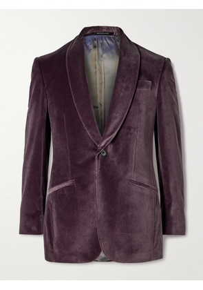 Richard James - Cotton-Velvet Tuxedo Jacket - Men - Purple - UK/US 36