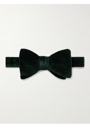 Favourbrook - Pre-Tied Cotton-Velvet Bow Tie - Men - Green