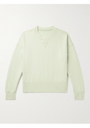 Visvim - Court Cotton and Cashmere-Blend Jersey Sweatshirt - Men - Green - 1