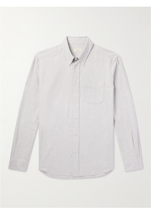 Altea - Ivy Button-Down Collar Houndstooth Cotton-Flannel Shirt - Men - Gray - S