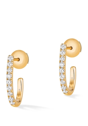 Messika Yellow Gold And Diamond Gatsby Earrings
