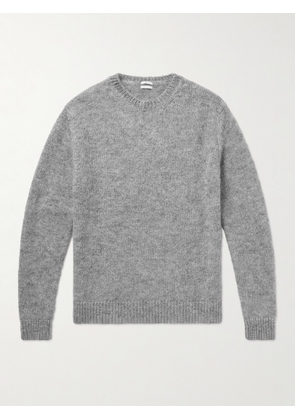 Massimo Alba - Alder Brushed Mohair and Silk-Blend Sweater - Men - Gray - S