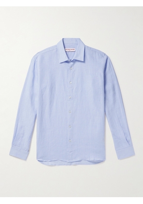 Orlebar Brown - Justin Linen Shirt - Men - Blue - S
