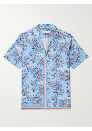 Orlebar Brown - Maitan Camp-Collar Printed Linen Shirt - Men - Blue - S