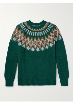 Howlin' - Fair Isle Wool Sweater - Men - Green - S