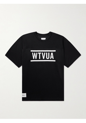 WTAPS - Printed Cotton-Blend Jersey T-Shirt - Men - Black - S