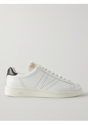 Visvim - Corda-Folk Perforated Leather Sneakers - Men - White - US 8