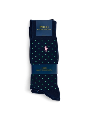 Polo Ralph Lauren Polo Pony Polka-Dot Socks (Pack Of 3)