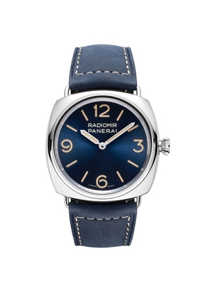 Panerai Stainless Steel And Calf Leather Radiomir Officne Watch 45Mm