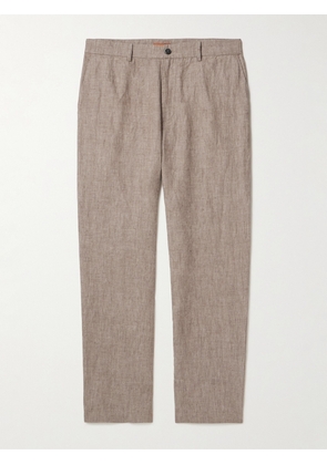 Barena - Canasta Tapered Linen Trousers - Men - Neutrals - IT 44