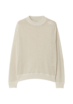 Burberry Cotton Mesh Sweater